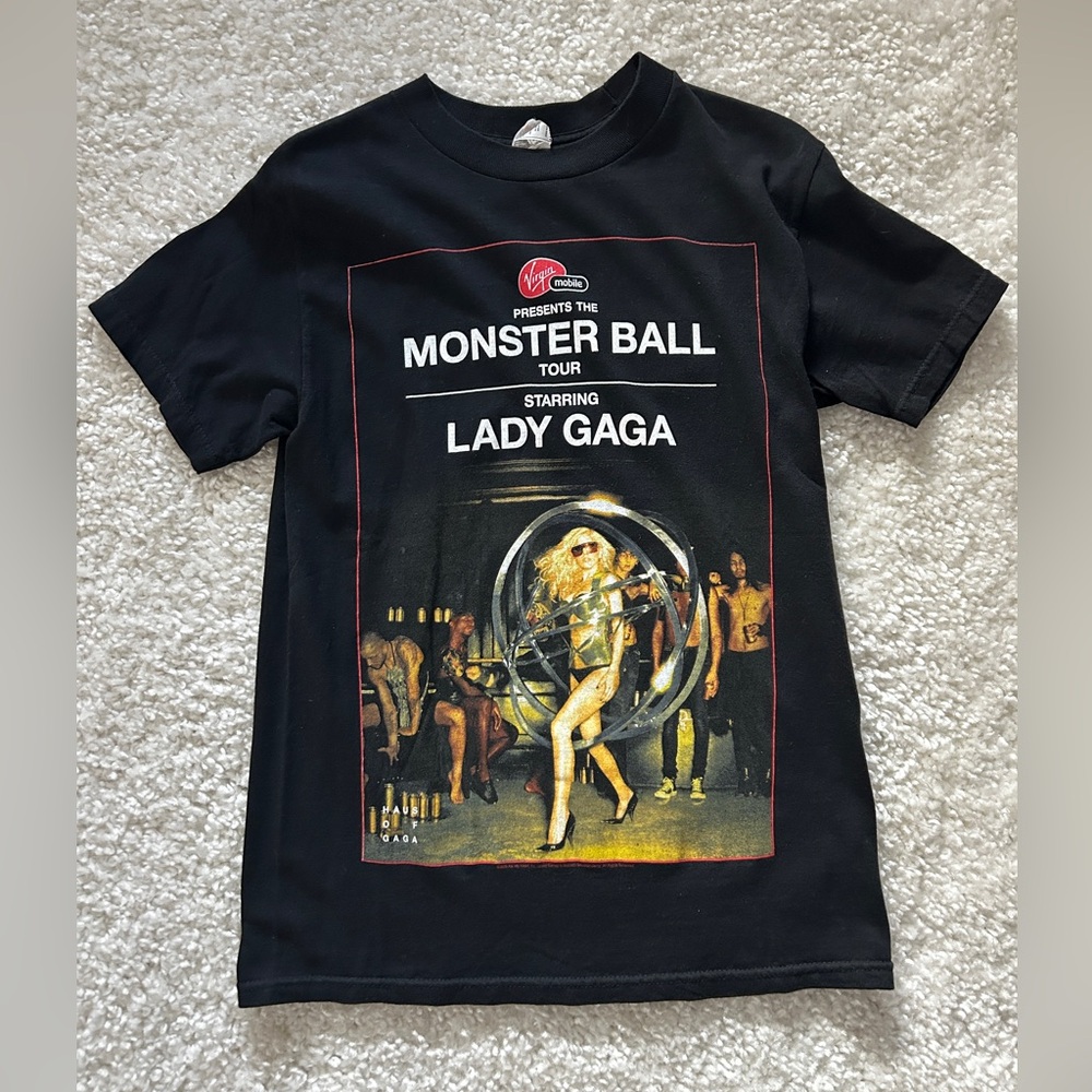 Lady Gaga 2010 Monster Ball Tour Band T-Shirt